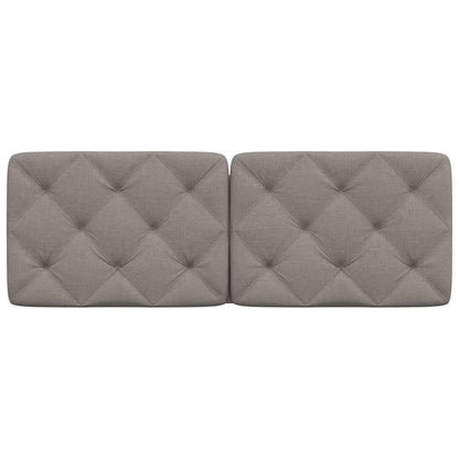 vidaXL Kopfteil-Kissen Taupe 120 cm Stoff