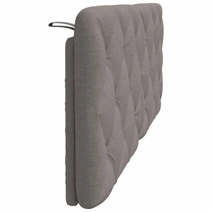 vidaXL Kopfteil-Kissen Taupe 120 cm Stoff
