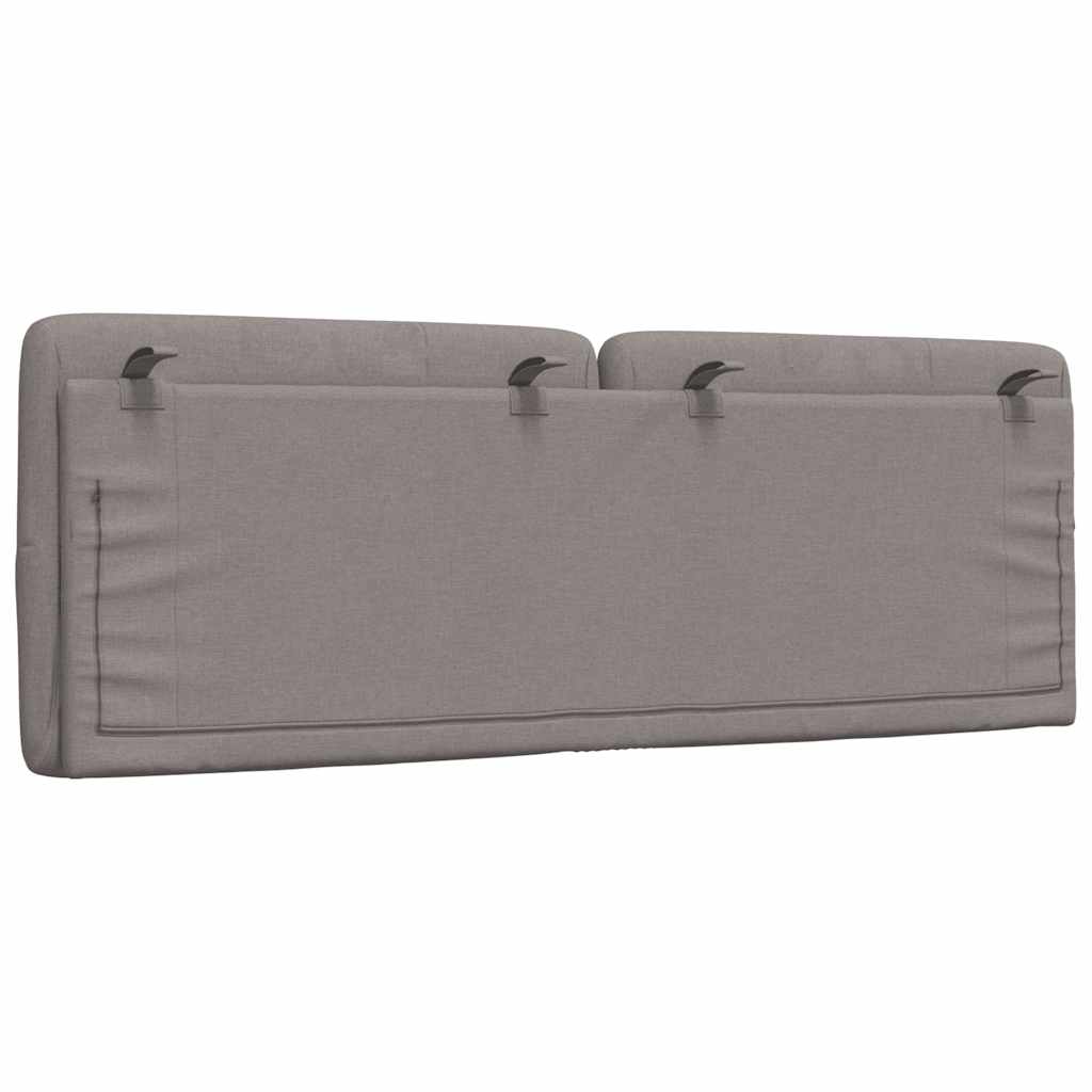 vidaXL Kopfteil-Kissen Taupe 120 cm Stoff