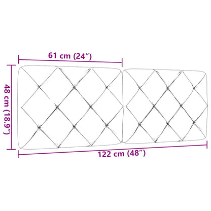 vidaXL Kopfteil-Kissen Taupe 120 cm Stoff