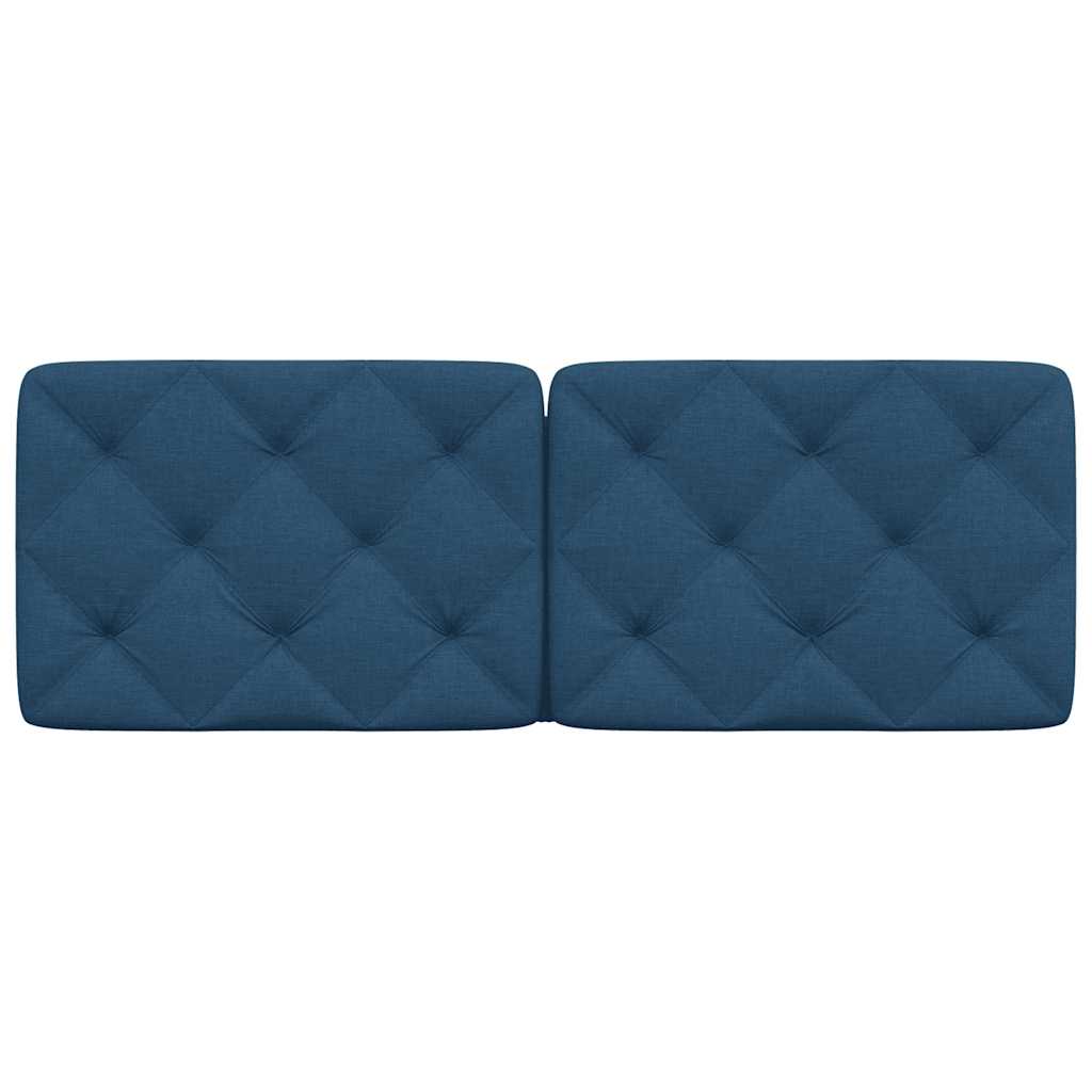 vidaXL Kopfteil-Kissen Blau 120 cm Stoff