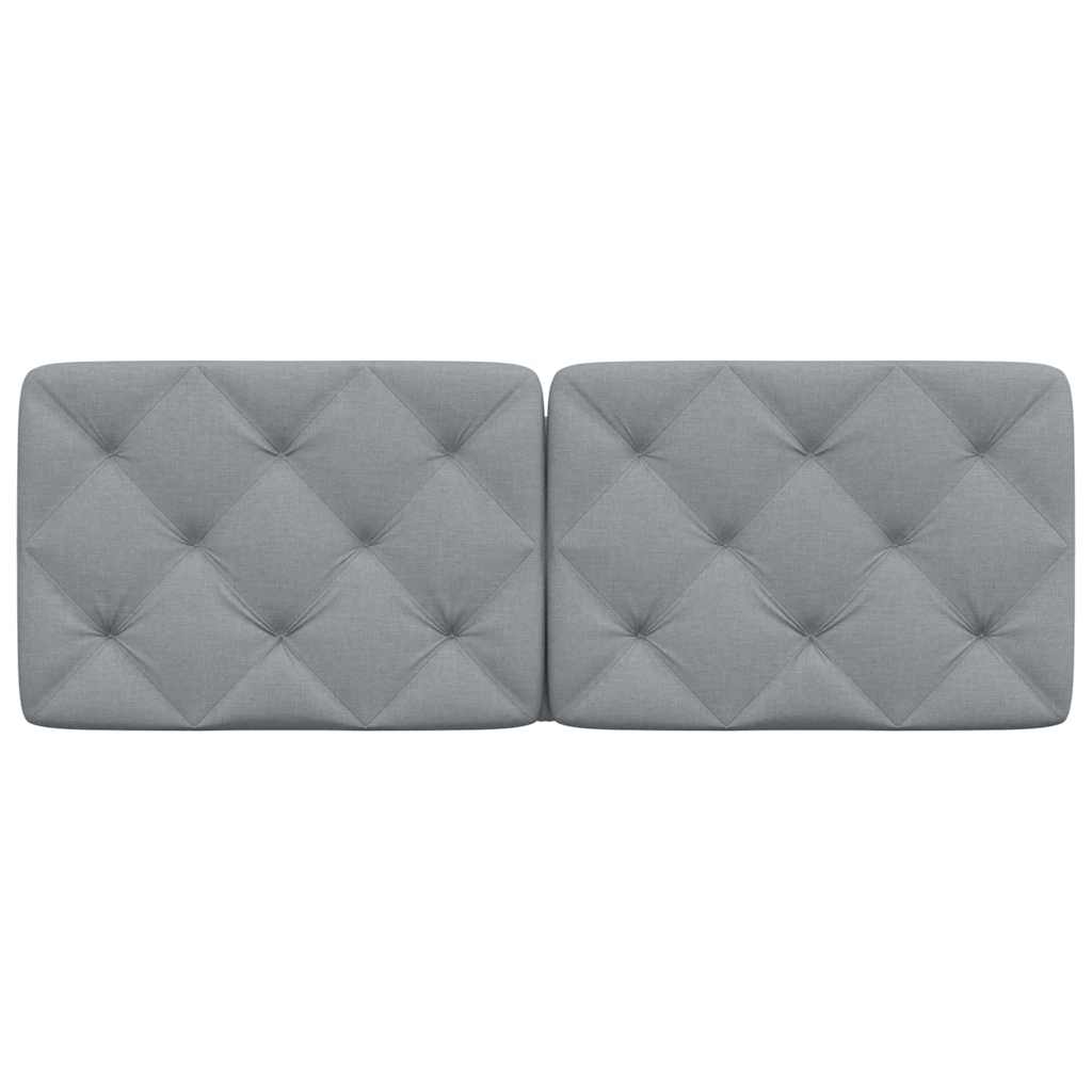 vidaXL Kopfteil-Kissen Hellgrau 140 cm Stoff