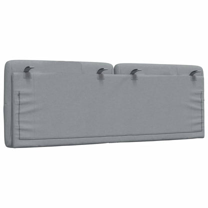 vidaXL Kopfteil-Kissen Hellgrau 140 cm Stoff
