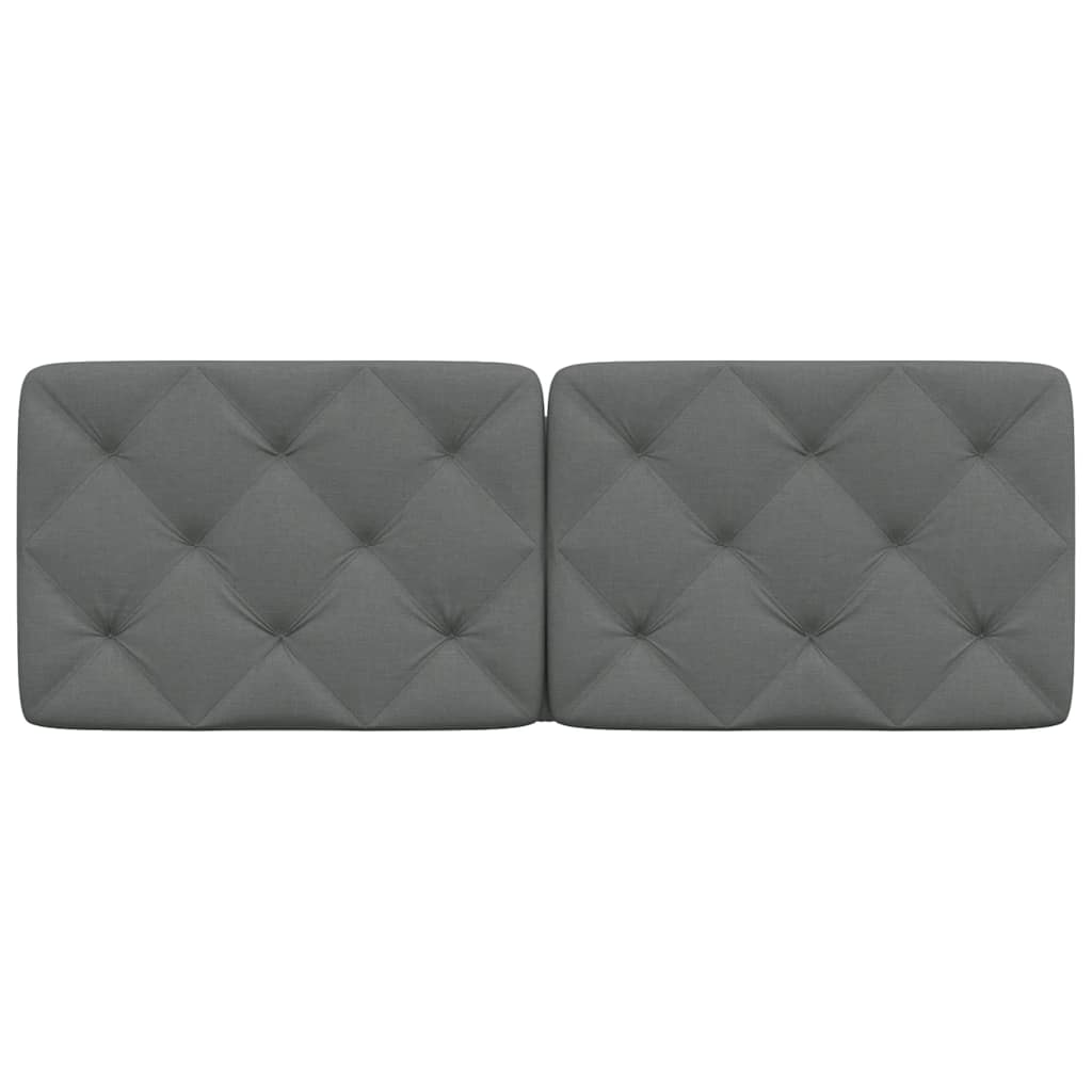 vidaXL Kopfteil-Kissen Dunkelgrau 140 cm Stoff