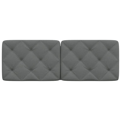 vidaXL Kopfteil-Kissen Dunkelgrau 140 cm Stoff