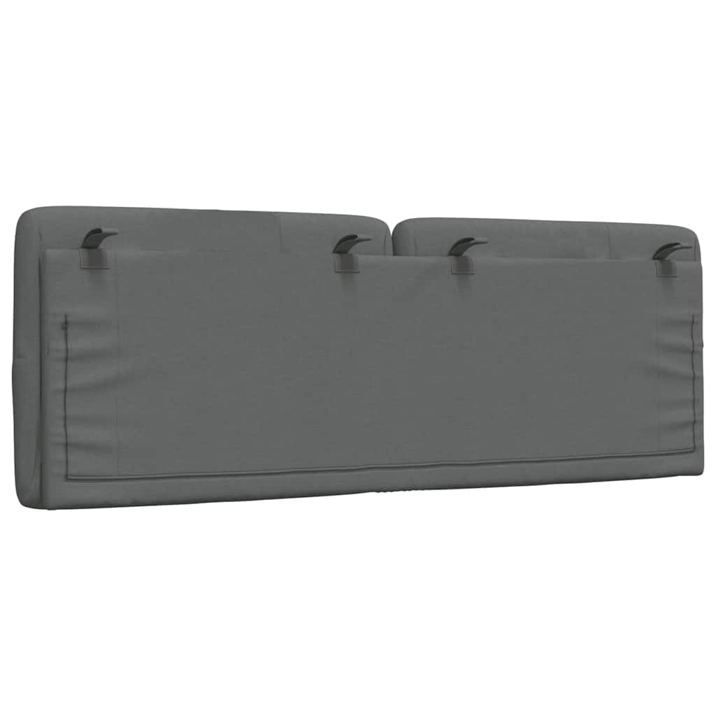 Kopfteil-Kissen Dunkelgrau 140 cm Stoff