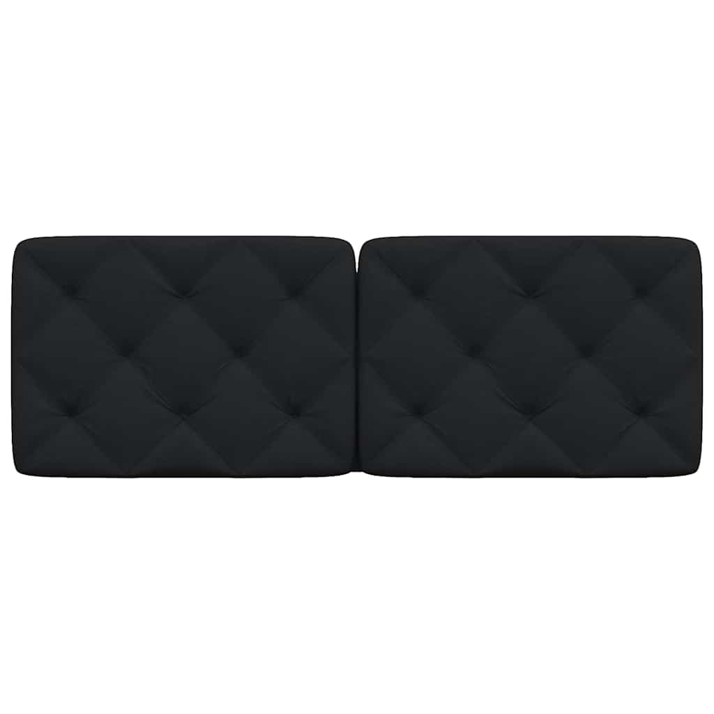 vidaXL Kopfteil-Kissen Schwarz 140 cm Stoff