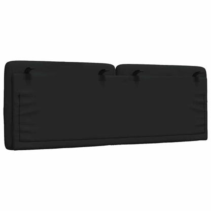 Kopfteil-Kissen Schwarz 140 cm Stoff
