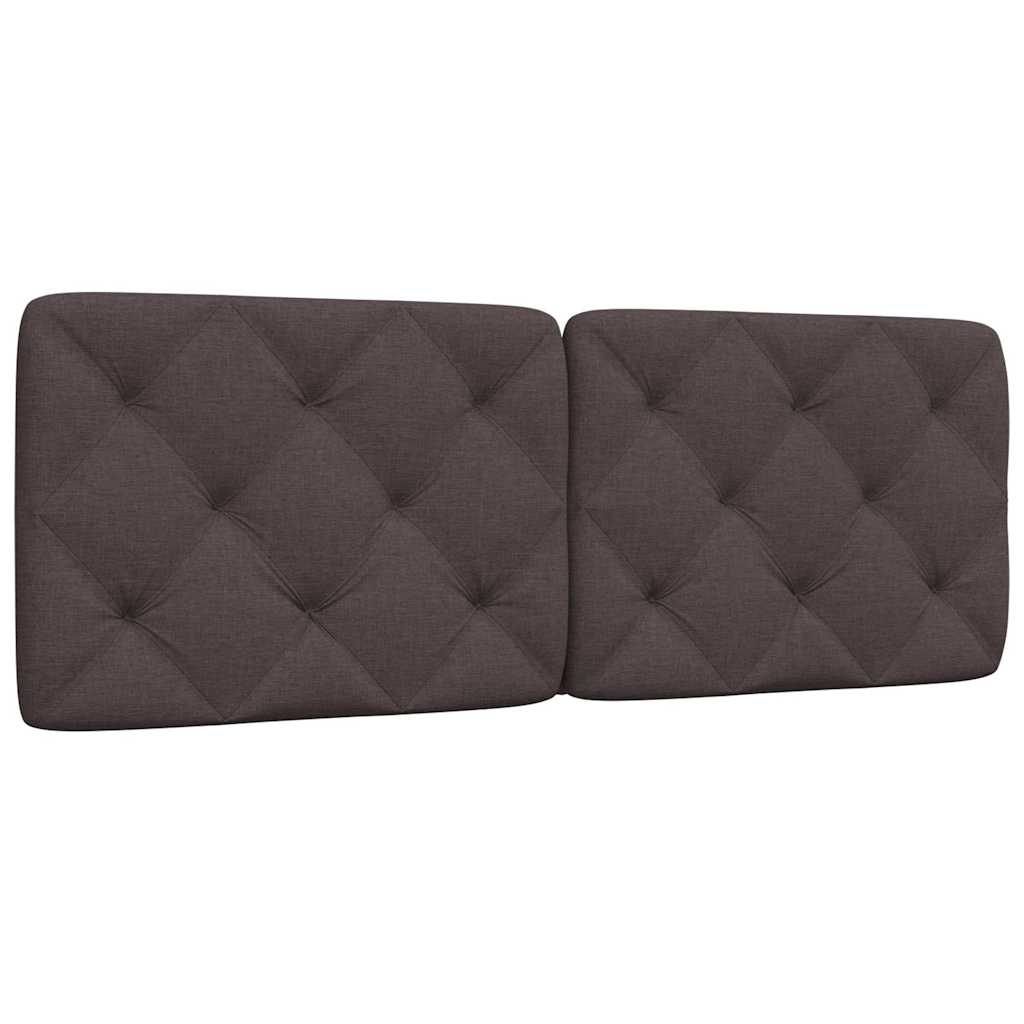 vidaXL Kopfteil-Kissen Dunkelbraun 140 cm Stoff