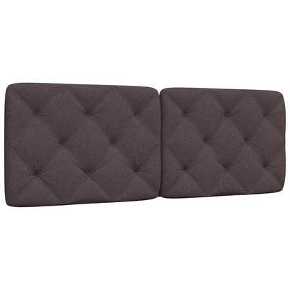 vidaXL Kopfteil-Kissen Dunkelbraun 140 cm Stoff