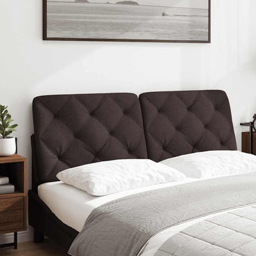 vidaXL Kopfteil-Kissen Dunkelbraun 140 cm Stoff