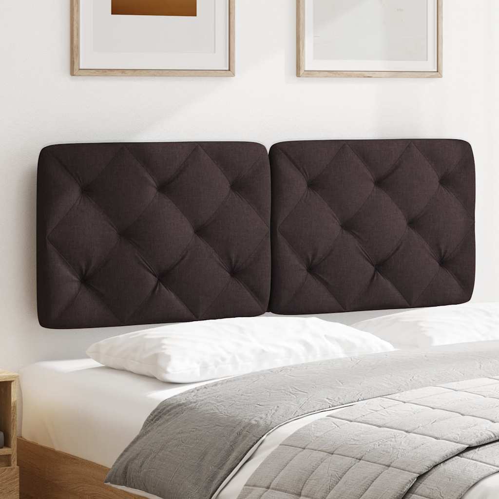 vidaXL Kopfteil-Kissen Dunkelbraun 140 cm Stoff
