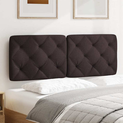 vidaXL Kopfteil-Kissen Dunkelbraun 140 cm Stoff
