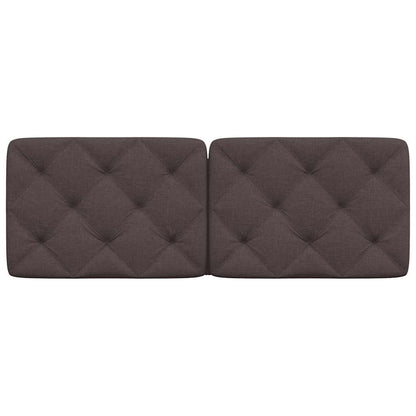 vidaXL Kopfteil-Kissen Dunkelbraun 140 cm Stoff