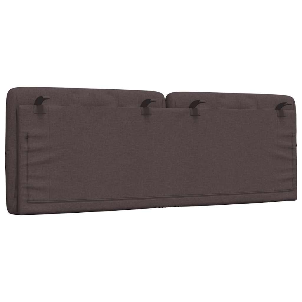 vidaXL Kopfteil-Kissen Dunkelbraun 140 cm Stoff