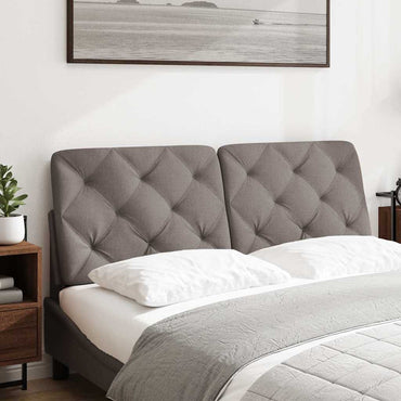 vidaXL Kopfteil-Kissen Taupe 140 cm Stoff