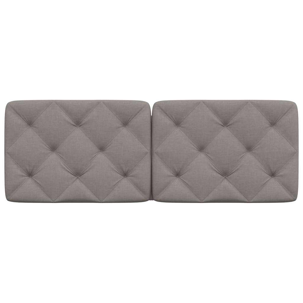 vidaXL Kopfteil-Kissen Taupe 140 cm Stoff