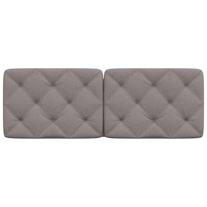 vidaXL Kopfteil-Kissen Taupe 140 cm Stoff