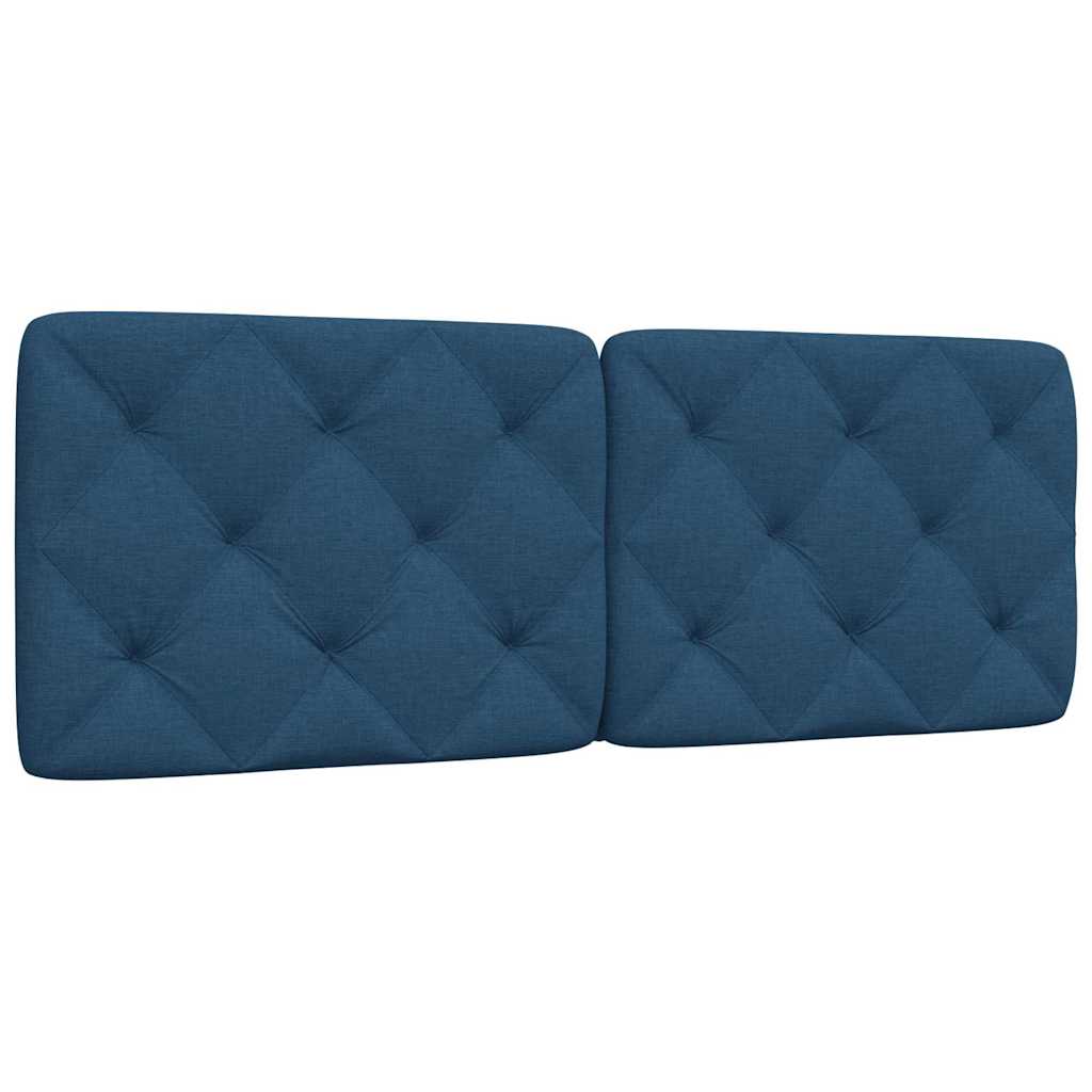 vidaXL Kopfteil-Kissen Blau 140 cm Stoff