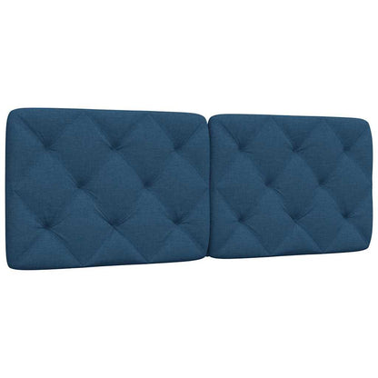 vidaXL Kopfteil-Kissen Blau 140 cm Stoff