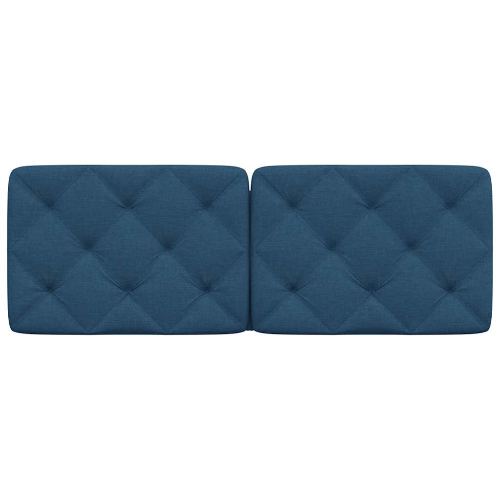 vidaXL Kopfteil-Kissen Blau 140 cm Stoff