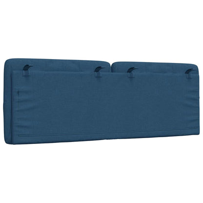 vidaXL Kopfteil-Kissen Blau 140 cm Stoff