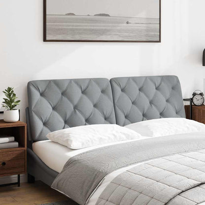 Kopfteil-Kissen Hellgrau 160 cm Stoff