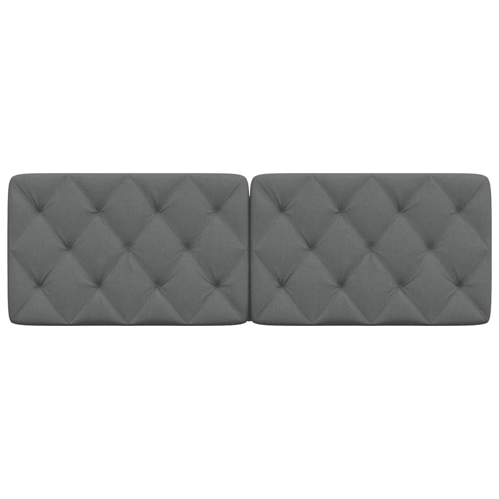 vidaXL Kopfteil-Kissen Dunkelgrau 160 cm Stoff