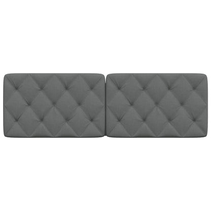 vidaXL Kopfteil-Kissen Dunkelgrau 160 cm Stoff
