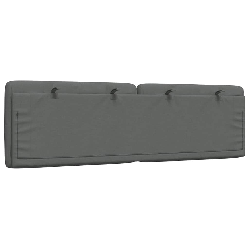 Kopfteil-Kissen Dunkelgrau 160 cm Stoff