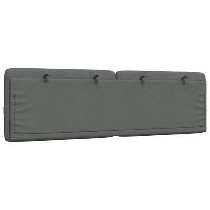 Kopfteil-Kissen Dunkelgrau 160 cm Stoff