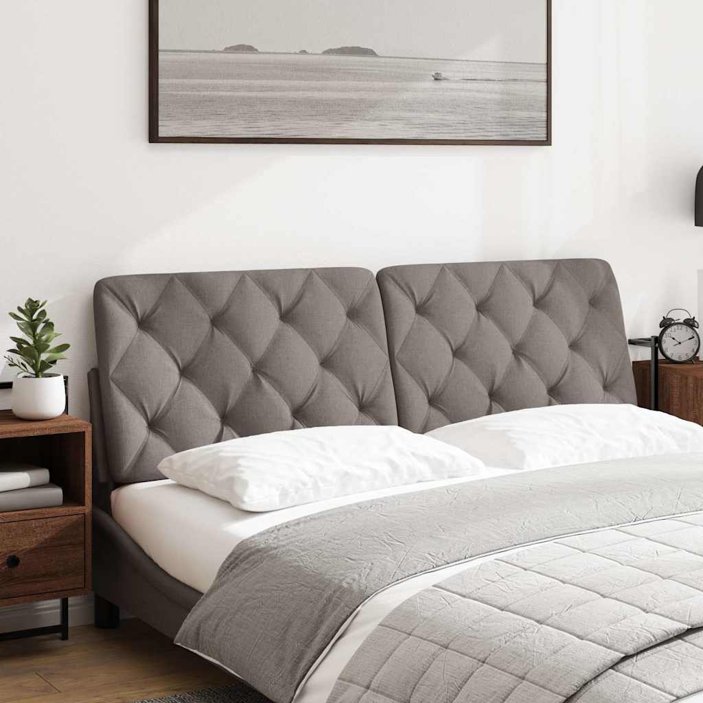 vidaXL Kopfteil-Kissen Taupe 160 cm Stoff