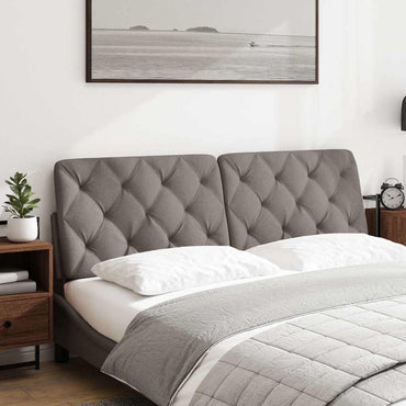 vidaXL Kopfteil-Kissen Taupe 160 cm Stoff
