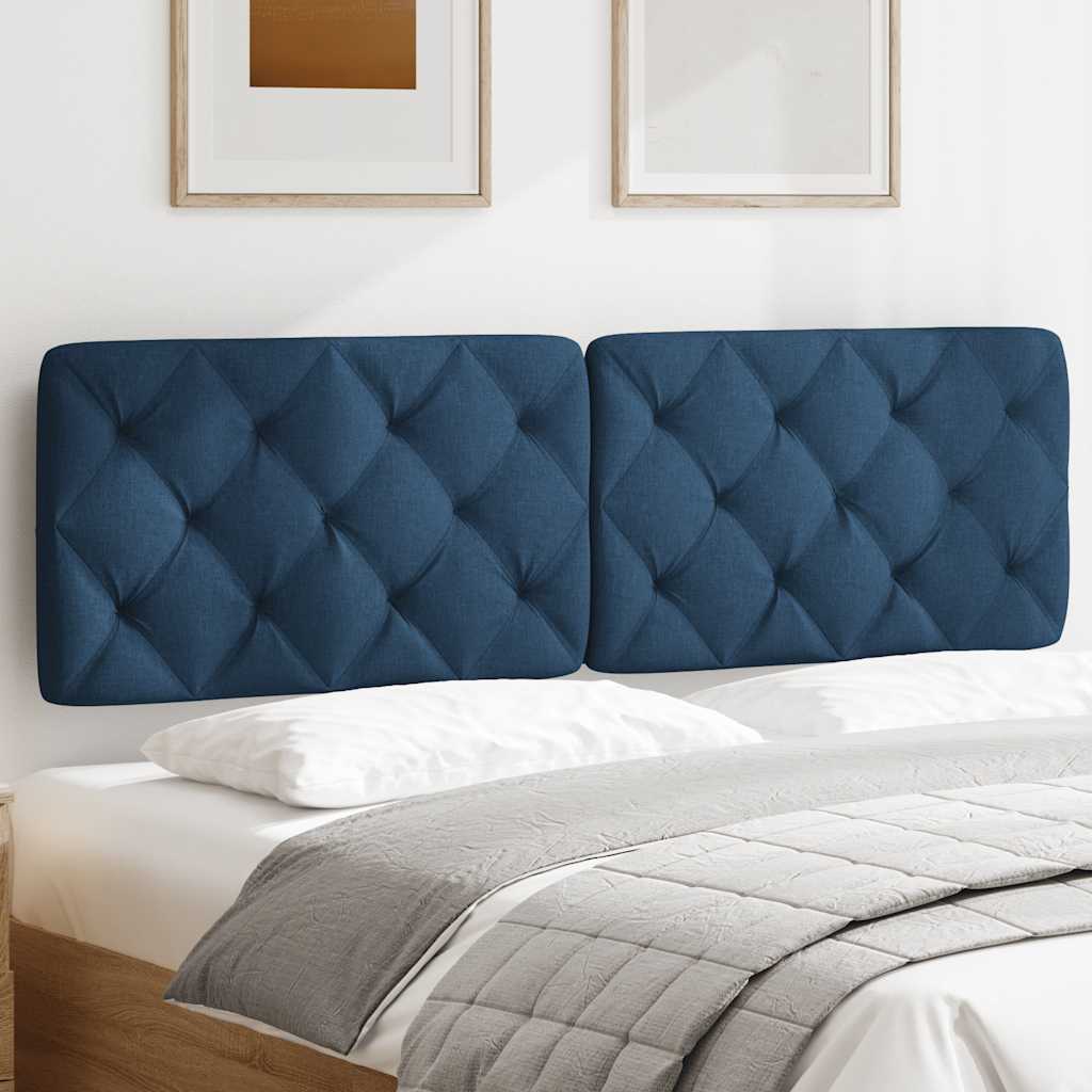 vidaXL Kopfteil-Kissen Blau 160 cm Stoff