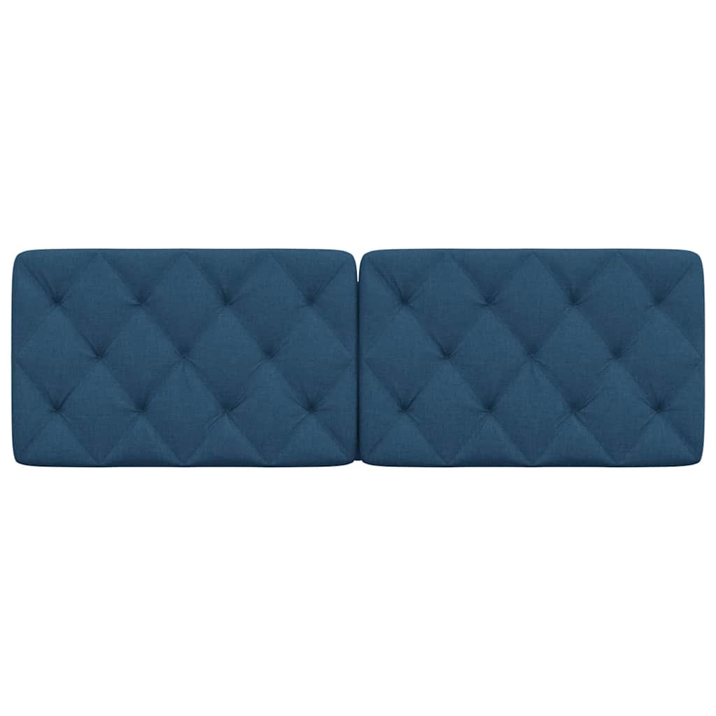 vidaXL Kopfteil-Kissen Blau 160 cm Stoff
