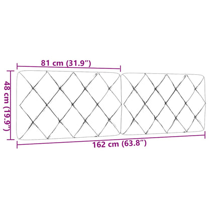 vidaXL Kopfteil-Kissen Blau 160 cm Stoff