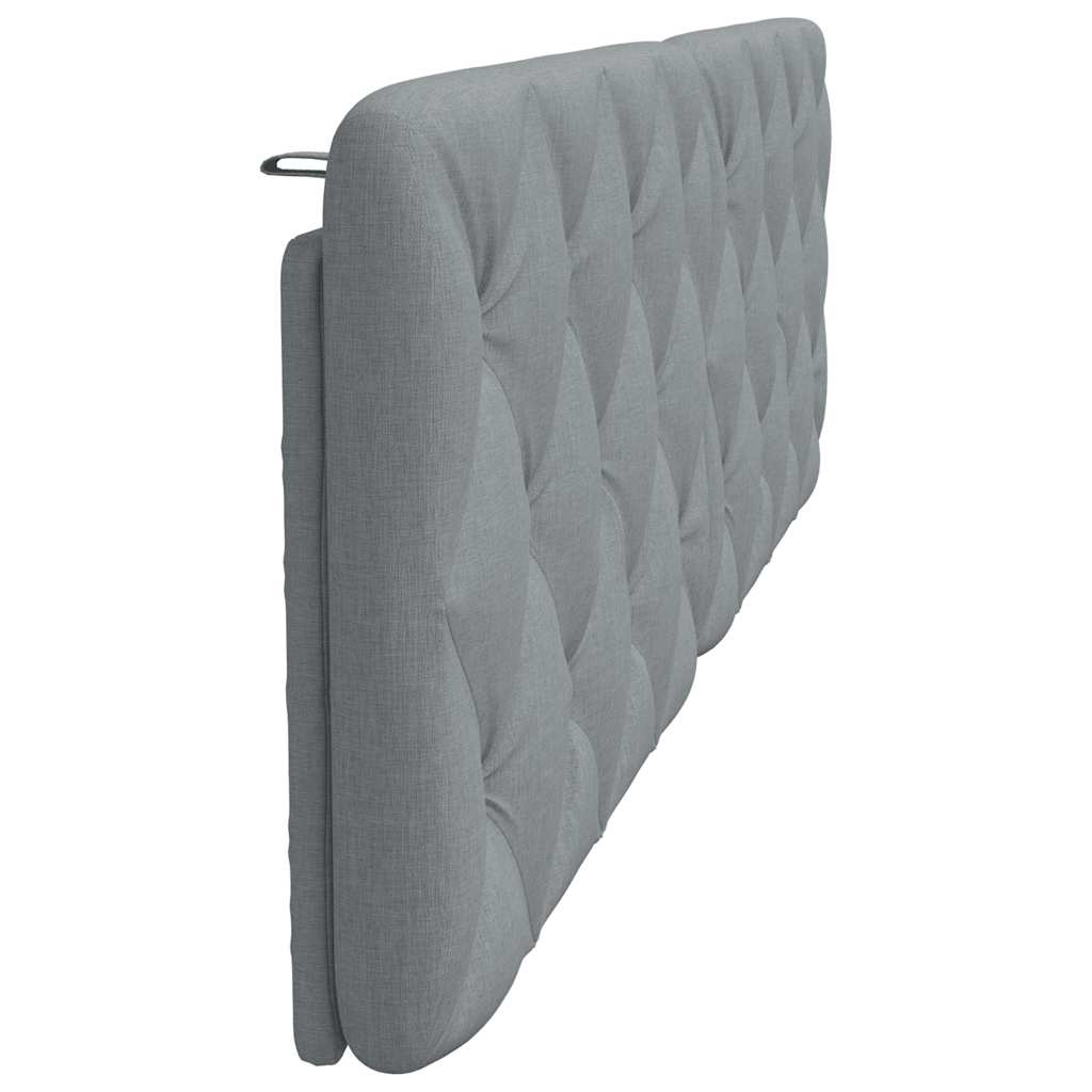 vidaXL Kopfteil-Kissen Hellgrau 180 cm Stoff