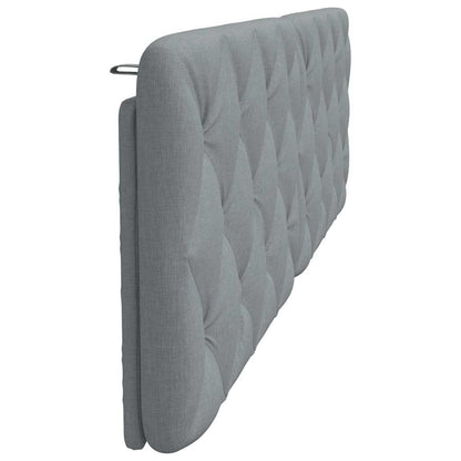 vidaXL Kopfteil-Kissen Hellgrau 180 cm Stoff
