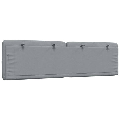 vidaXL Kopfteil-Kissen Hellgrau 180 cm Stoff