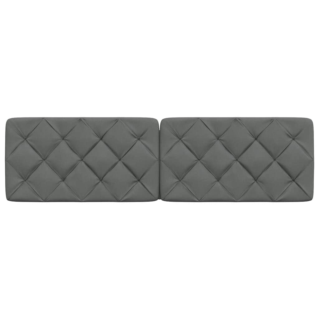 vidaXL Kopfteil-Kissen Dunkelgrau 180 cm Stoff