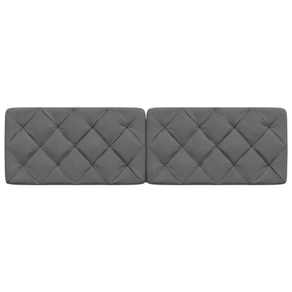 vidaXL Kopfteil-Kissen Dunkelgrau 180 cm Stoff