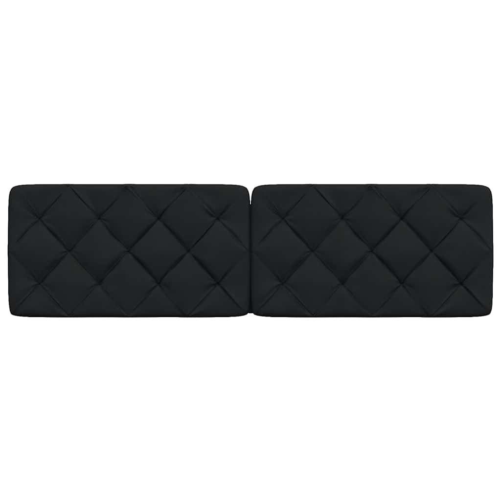 vidaXL Kopfteil-Kissen Schwarz 180 cm Stoff