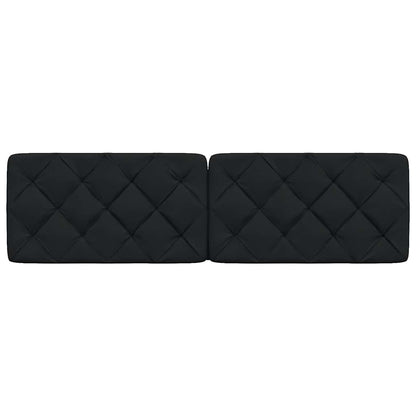 vidaXL Kopfteil-Kissen Schwarz 180 cm Stoff