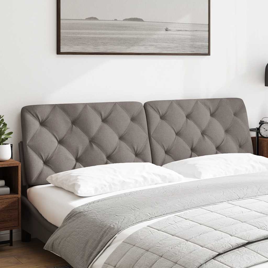 vidaXL Kopfteil-Kissen Taupe 180 cm Stoff