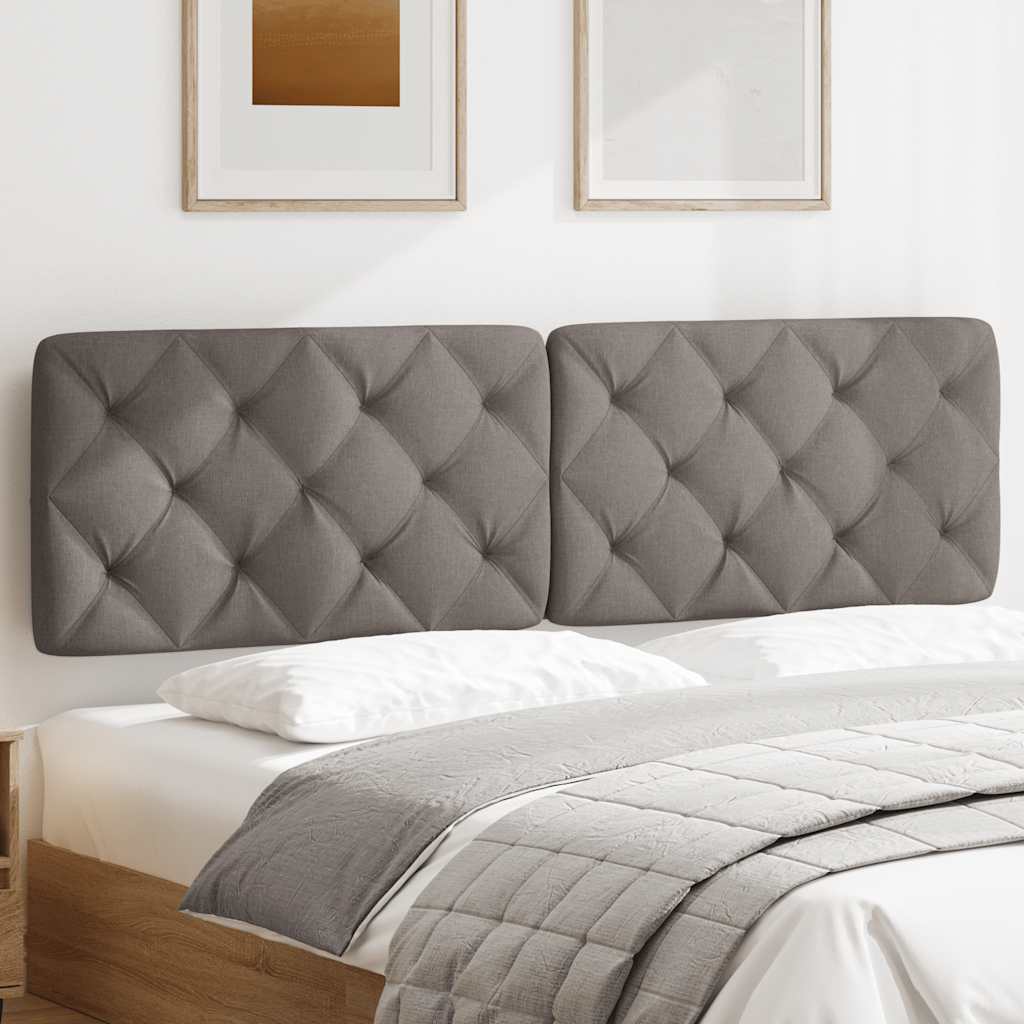 vidaXL Kopfteil-Kissen Taupe 180 cm Stoff