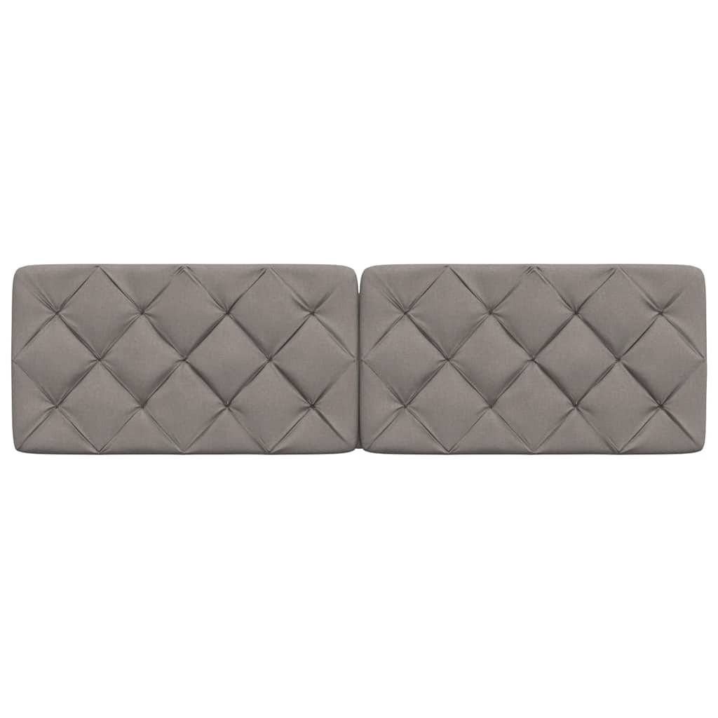 vidaXL Kopfteil-Kissen Taupe 180 cm Stoff