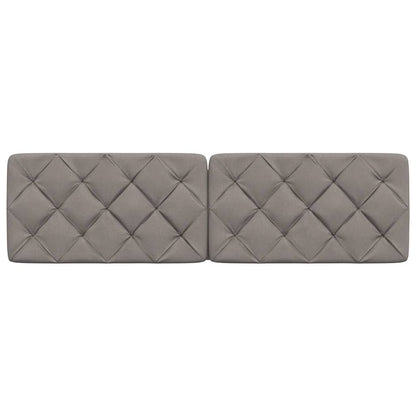 vidaXL Kopfteil-Kissen Taupe 180 cm Stoff