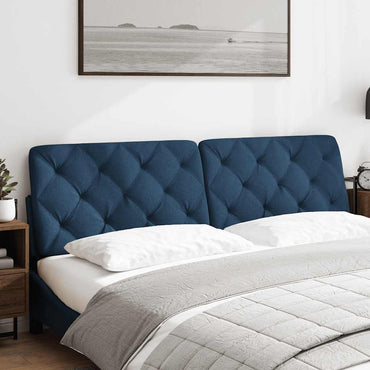 vidaXL Kopfteil-Kissen Blau 180 cm Stoff