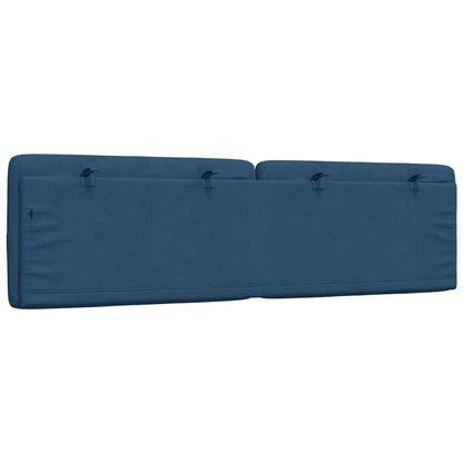 Kopfteil-Kissen Blau 180 cm Stoff