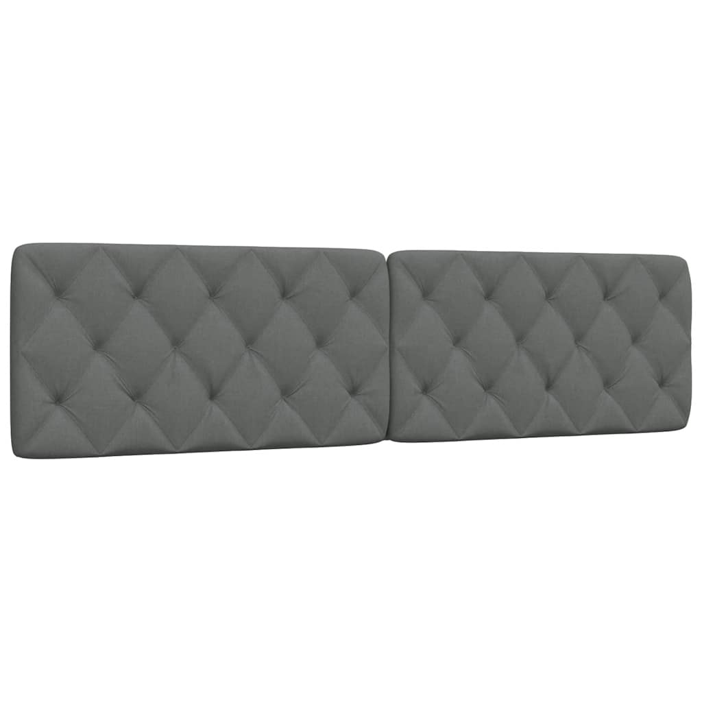 vidaXL Kopfteil-Kissen Dunkelgrau 200 cm Stoff
